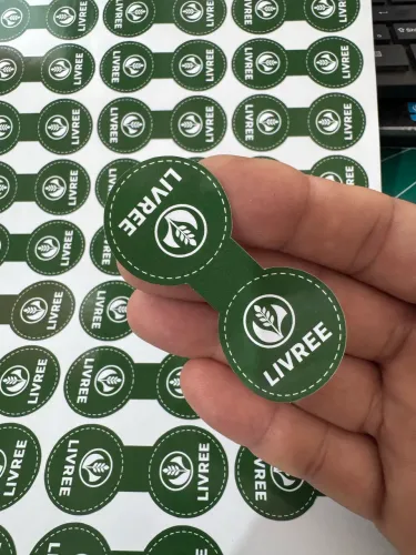 500 adesivos lacre personalizados com a sua marca