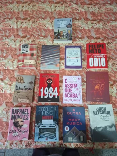 Lote com 13 Livros - Stephen King, Harry Potter, Raphael Montes, DarkSide e mais
