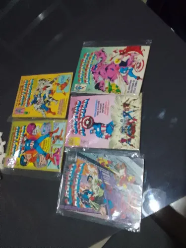 Lote 5 revistas Capitão América editora abril n32 34 119 120 e 121 otimo estado