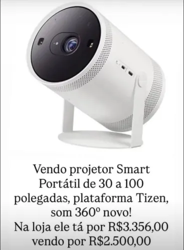 Retro projetor Samsung.