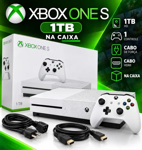 Xbox One S 1TB Na Caixa