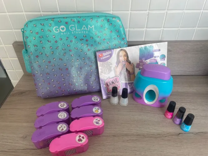 Kit Para Unhas Go Glam Nail Printer Value Sunny Rosa