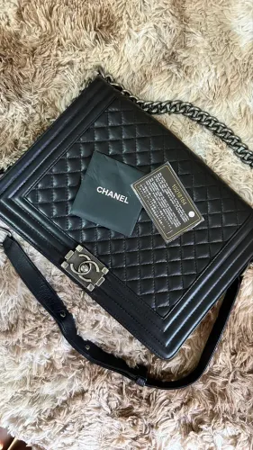 Authentic Chanel Boy Large
