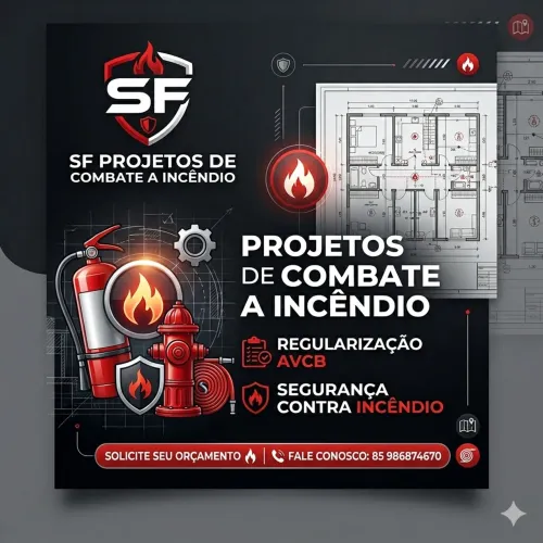 SF projetos de combate a incêndio à AVCB 