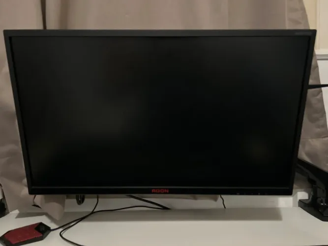 Monitor Gamer Agon 24,5'' 240hz Ag251fz2 Aoc Cor Preto/Vermelho