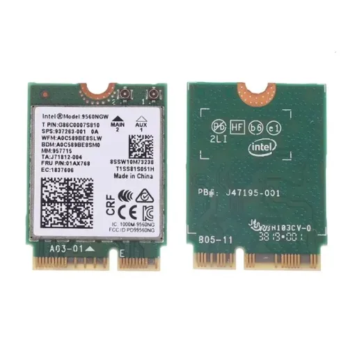 (NOVA) Placa Wifi Bluetooth Intel 9560 NGW CNVI Notebook Laptop PC