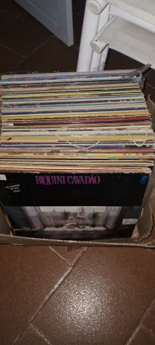 Acervo de vinil.