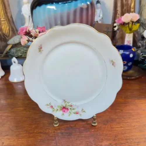 PRATO DE SOBREMESA ANTIGO EM PORCELANA RENNER