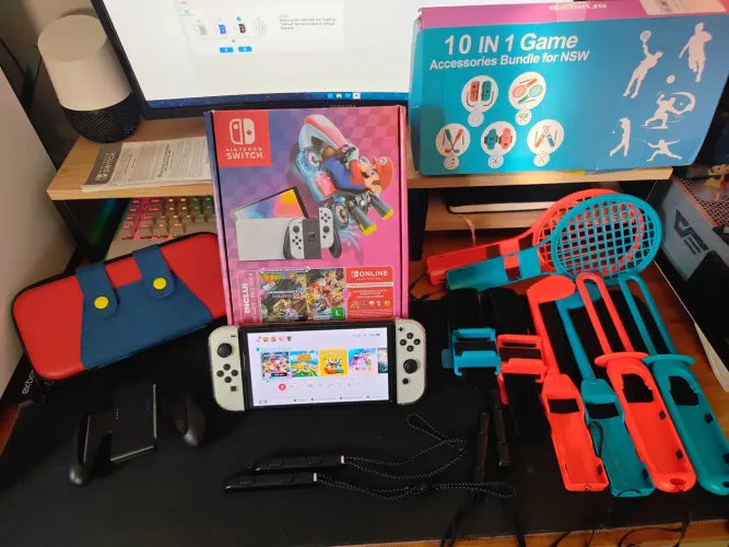 Nitendo Switch OLed Branco Desbloqueado