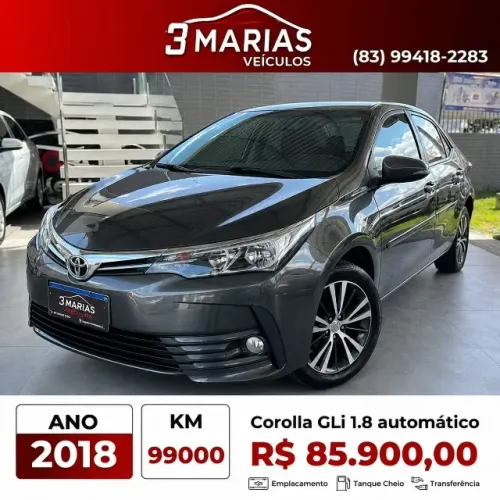 Toyota Corolla GLI 1.6 16V 2018