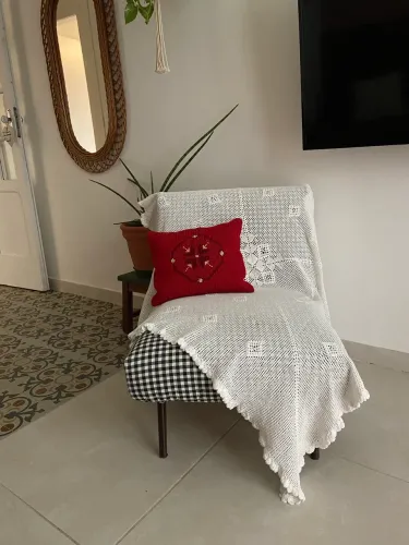 Manta de crochê 