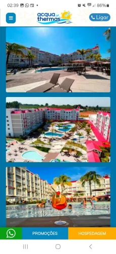Alugo apartamento no Thermas Resort São Pedro