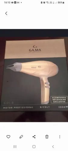 Secador profissional novo gama italy 2500w