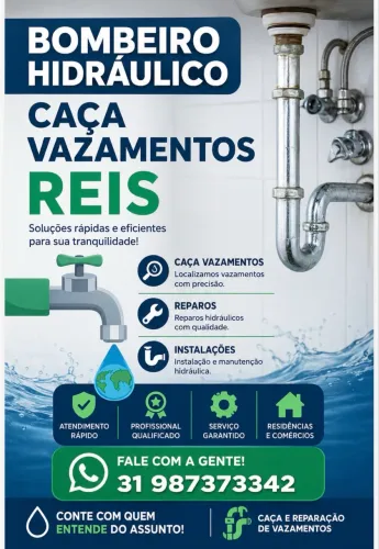 BOMBEIRO HIDRÁULICO E CAÇA VAZAMENTOS REIS