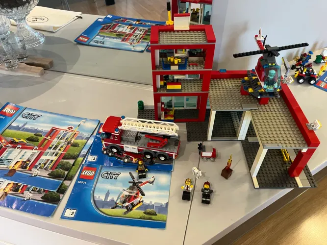 Quartel casa bombeiro Lego city