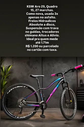 Bicicleta aro 29 - PARCELO NO CARTÃO