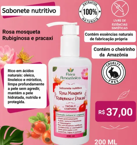 Sabonete de rosa mosqueta - Vegano