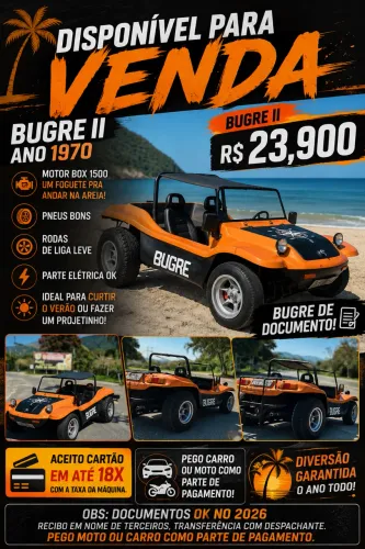 Volkswagen Buggy 1.6 8V Gasolina 2P Manual 1970