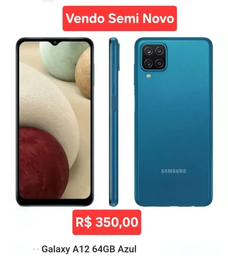 Samsung A12 - Semi Novo