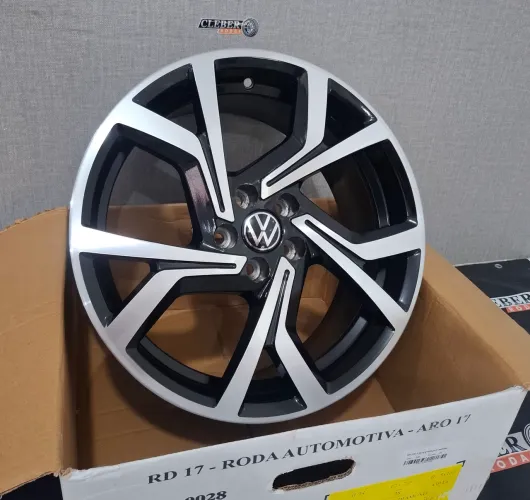 Rodas 17 vw  Modelo Polo Gts R94 Novas 5x100<br>