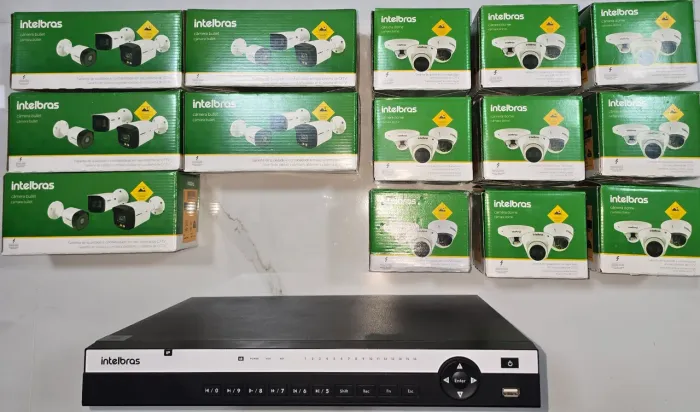 Kit Segurança Eletrônica NVR & Câmeras Vip Intelbras
