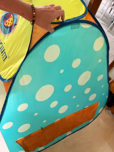 Barra com proteção solar para criança para praia muito legal 