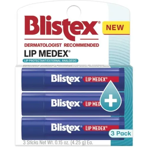 Blistex Lip Medex Bastão Stick Pacote C/ 3 Bálsamos 4,25g cada