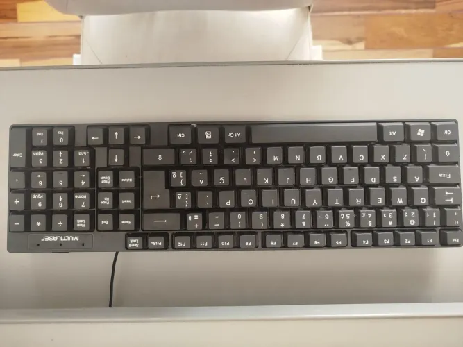 Teclado slim preto Multilaser 