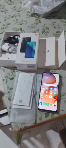 Redimi note 13, 8 gb ram, 256 gigas memória. Em perfeito estado tudo funcionando, biometri