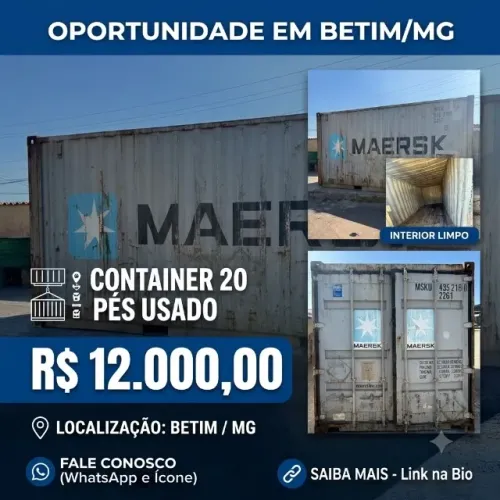 CONTAINER 20 PÉS MARITIMO- BETIM