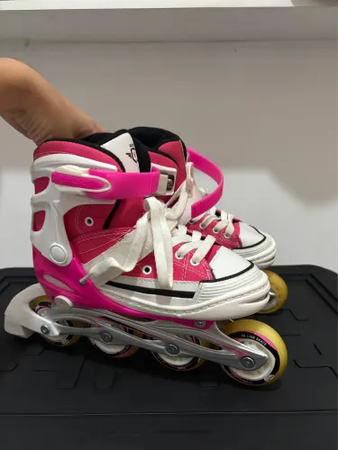 Patins Rosa Bel Sports All Style - Com acessórios de segurança 