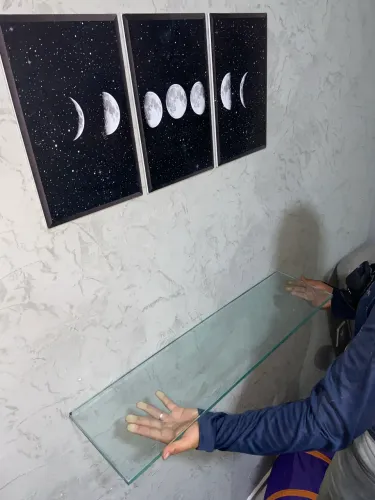Prateleiras de vidros laminado