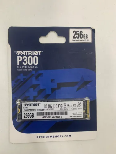 SSD NVme M.2 256 GB - Patriot P300 - frete grátis 
