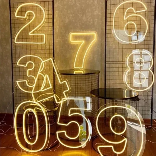 Números e Letras em LED para Locação