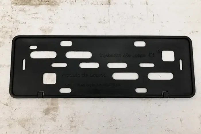 Moldura Suporte Placa Honda New Civic 2007 2011 Preto