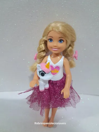 Boneca Chealsea (Barbie)2015 +Pet Unicórnio 