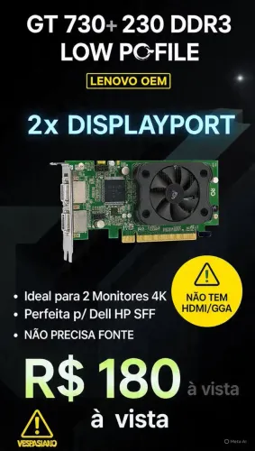 GT 730 2GB DDR3 LOW PROFILE - LENOVO OEM