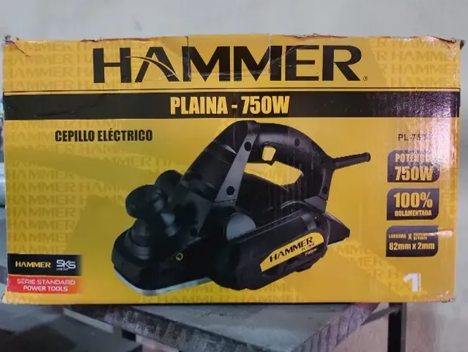 Plaina Elétrica Hammer - 750W - Nova