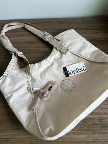 Bolsa Kipling Geraldina Original - Nova Com Etiqueta (Cor Soft Sand)
