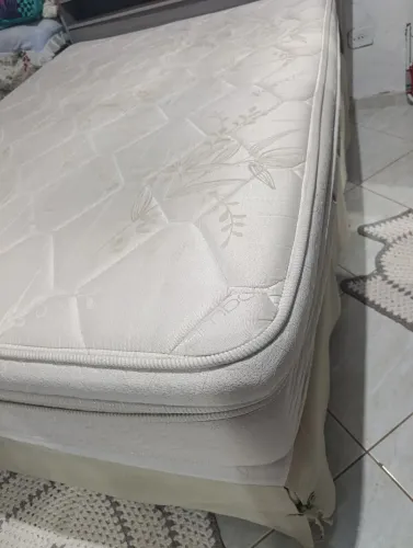 Colchão e box casal