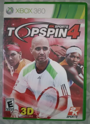 Jogo M. Física Xbox 360 - Top Spin 4. (Original/SemiNovo)