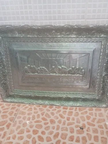 Vende-se quadro Santa Ceia em prata legítima