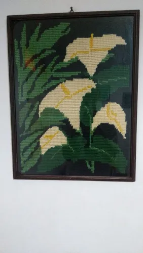 Quadro bordado 40 x 50