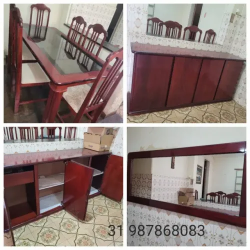 Mesa de sala de jantar (conjunto)