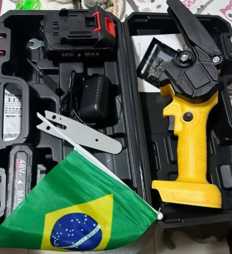 Serra elétrica portátil + acessórios + maleta
