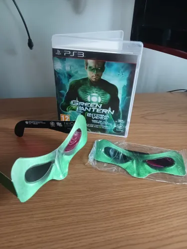GREEN LANTERN LANTERNA VERDE RISE OF THE MANHUNTERS PLAYSTATION 3 COM MASCARA RARO