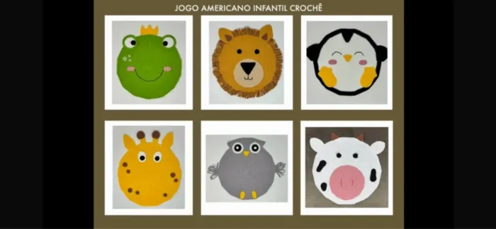 Jogo americano de crochê