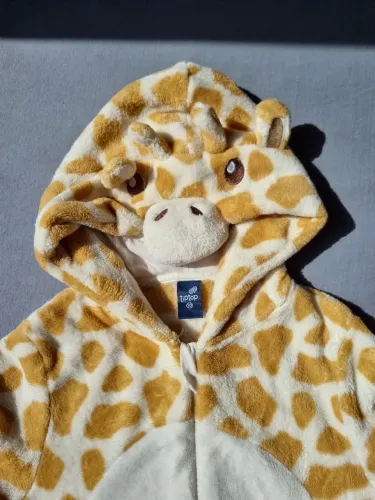 Macacão Peluciado Girafa Tip Top Tam 10 Original Inverno