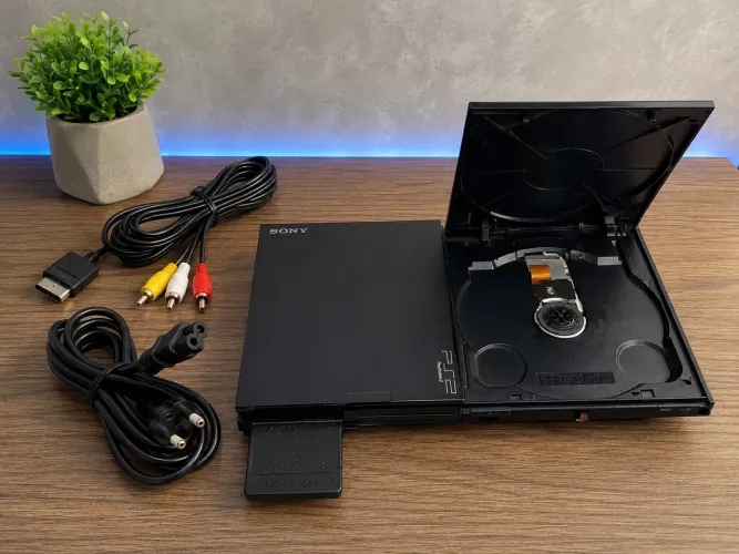 ? PlayStation 2 Slim Completo - Pronto para Jogar! ?