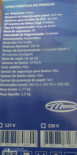 Fragmentadora Menno